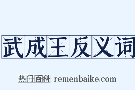 武成王反义词是什么意思的图片